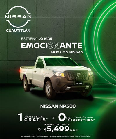 Estrena ahora tu Nissan NP300