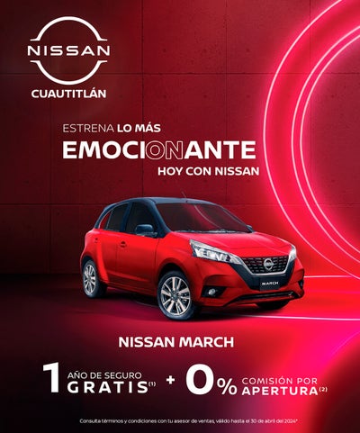 ¡Estrena ahora tu Nissan March!